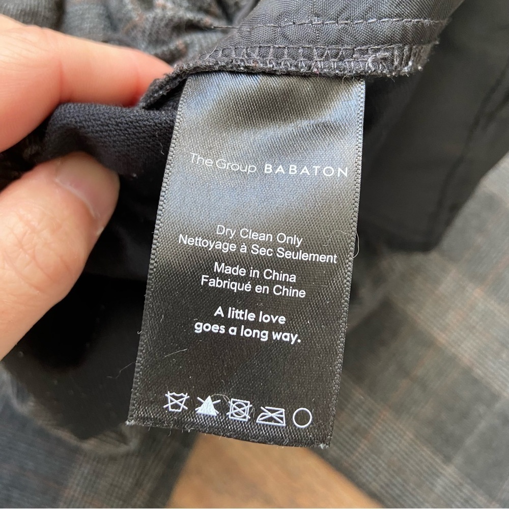 Babaton Grey Plaid Jimmy Pant - Picture 5 of 14